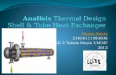 Analisis Thermal Design Shell & Tube Heat Exchanger metode LMTD dan metode e-NTU