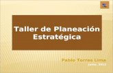 Taller de Planeación Estratégica Pablo Torres Lima Junio, 2013.