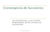 Convergencia de Sucesiones Las Sucesiones y sus Límites Propiedades de los Límites de Sucesiones Sucesiones. Convergencia 1.