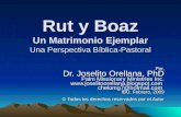 Rut y Boaz Un Matrimonio Ejemplar Una Perspectiva Bíblica-Pastoral Por, Dr. Joselito Orellana, PhD Palm Missionary Ministries Inc. .