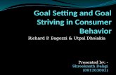 Goal Setting and Goal Striving in Consumer Behavior