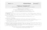 STPM Chemistry 2002 - Paper 1