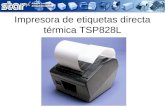 Impresora de etiquetas directa térmica TSP828L. Desembalaje.