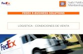 FEDEX E-BUSINESS SOLUTIONS LOGISTICA - CONDICIONES DE VENTA.