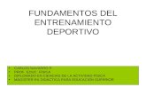 Fundamentos Del Entrenamiento Deportivo