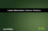 Lutron Electronics | Maestro Wireless ® ahorre energía con Lutron TM.