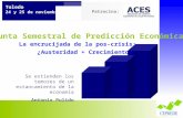 Patrocina: La encrucijada de la pos-crisis: ¿Austeridad + Crecimiento? 61 Junta Semestral de Predicción Económica Toledo 24 y 25 de noviembre 2011 Se extienden.