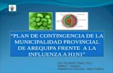 PLAN DE CONTINGENCIA DE LA MUNICIPALIDAD PROVINCIAL DE AREQUIPA FRENTE A LA INFLUENZA A H1N1 MUNICIPALIDAD PROVINCIAL DE AREQUIPA SUB GERENCIA DE SALUD.