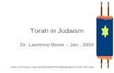 Torah in Judaism Dr. Laurence Boxer – Jan., 2004 naumannj/holyland%20geography/Torah-intro.ppt.