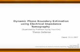 Dynamic Phase Boundary Estimation using Electrical Impedance Tomography By Umer Zeeshan Ijaz, Control Engineering Lab, Department of Electronic Engineering,