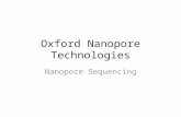 Oxford Nanopore Technologies Nanopore Sequencing.