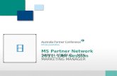 MS Partner Network 2011: LAR Session SARAH ARNOLD – MPN MARKETING MANAGER.