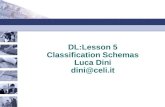 DL:Lesson 5 Classification Schemas Luca Dini dini@celi.it.