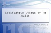 Legislative Status of RH bills Ernesto M. Almocera, Jr. Center for Advocacy and Policy Development, Phil. Legislators’ Committee on Population and Dev’t.