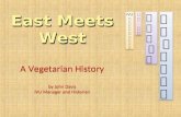 East Meets West East Meets West A Vegetarian History by John Davis IVU Manager and Historian 东方与西方相遇东方与西方相遇 东方与西方相遇东方与西方相遇 素食的历史素食的历史