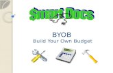BYOB Build Your Own Budget. Build Your Own Budget What is a budget? Spending guidelines ◦ Creating a realistic budget ◦ Budget S.O.S. group activity Making.