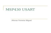 MSP430 USART Afonso Ferreira Miguel. Características - Assíncrono.