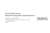 User Experience: Beyond Cognition and Emotion … Matthias RAUTERBERG Eindhoven University of Technology – TU/e The Netherlands 2013.