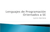 Lenin Herrera.  Concepto generales  Lenguajes especializados ◦ LISP ◦ PROLOG ◦ OPS5  Lenguajes Generales ◦ Java ◦ PHP.