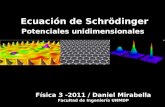 Ecuación de Schrödinger Potenciales unidimensionales Física 3 -2011 / Daniel Mirabella Facultad de Ingeniería UNMDP.
