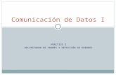PRÁCTICO 2 DELIMITADOR DE FRAMES Y DETECCIÓN DE ERRORES Comunicación de Datos I.