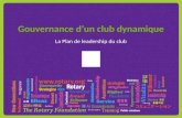 Gouvernance dun club dynamique La Plan de leadership du club.