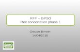 Groupe témoin 14/04/2010 RFF – GPSO Rex concertation phase 1 1.