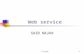 S.najah1 Web service SAID NAJAH. S.najah2 Première Partie: Larchitecture orientée services.