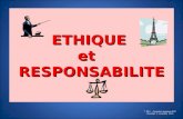 ETHIQUE et RESPONSABILITE T. REY - Formation stagiaires EPS Grenoble 9 novembre 2010.