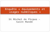 St Michel de Picpus – Saint Mandé Enquête « équipements et usages numériques »