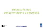 Réduisons nos consommations délectricité. Maîtrise de la demande délectricité en Région Ile-de-France A. Les consommations dénergie du secteur résidentiel.