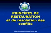 PRINCIPES DE RESTAURATION et de résolution des conflits © Fédération pour la paix universelle (France) - 2009.