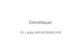 Génétique Dr Lydia MAISONNEUVE. PLAN La Méiose Transmission des caractères génétiques Mécanismes de transmission des maladies héréditaires monofactorielles.