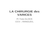 LA CHIRURGIE des VARICES Pr Yves GLOCK CCV – RANGUEIL.