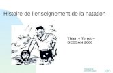 Passer à la première page Histoire de lenseignement de la natation Thierry Terret – BEESAN 2006.