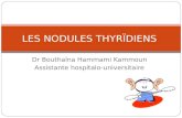 Dr Bouthaïna Hammami Kammoun Assistante hospitalo-universitaire LES NODULES THYRÏDIENS.