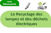 Le Recyclage des lampes et des déchets électriques.