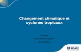 Changement climatique et cyclones tropicaux R FURY DIR Antilles Guyane Guadeloupe.