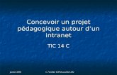 Janvier 2003 C. Vezilier IUFM acad de Lille Concevoir un projet pédagogique autour dun intranet TIC 14 C.