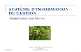 02/10/2012 Yrelay - Système dInformation de Gestion Modélisation Merise 1 SYSTÈME DINFORMATION DE GESTION Modélisation par Merise.