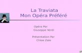 La Traviata Mon Opéra Préféré Opéra Par Giuseppe Verdi Présentation Par Chloe Zale.