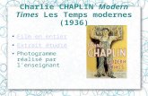 Charlie CHAPLIN Modern Times Les Temps modernes (1936) Film en entier Extrait étudié Photogramme réalisé par l'enseignant.