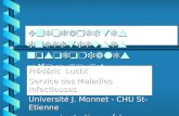 Endocardites infectieuses nosocomiales 18/10/02 Frédéric Lucht Service des Maladies Infectieuses Université J. Monnet - CHU St-Etienne .