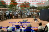 La communication participative pour le développement par lexpression théâtrale Prosper KOMPAORE Directeur ATB Maître assistant en art dramatique Université