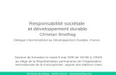 Christian Brodhag – DIDD France -  Responsabilité sociétale et développement durable Christian Brodhag Délégué Interministériel au Développement.