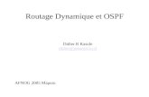 Routage Dynamique et OSPF Didier R Kasole didier@jobantech.cd AFNOG 2005 Maputo.