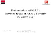 24 janvier 2008Présentation AFGAP : Normes IFRS et ALM : l'avenir du carve-out Présentation AFGAP : Normes IFRS et ALM : l'avenir du carve-out.