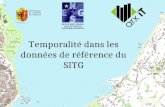 Temporalité dans les données de référence du SITG.