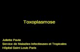 Toxoplasmose Juliette Pavie Service de Maladies Infectieuses et Tropicales Hôpital Saint Louis Paris.