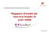 Rapport daudit de Service-Public.fr Juin 2008 11/01/2014.